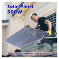 Folding solar panels 500W 12V Polycrystalline Silicon Solar Charging Panel Kit Outdoor Home Portable Charger Solar charger