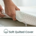 thumbnail image 5 of Ergo-Pedic ZenWave With CopperCell 3” Twin XL Cooling And Calming Gel Memory Foam Mattress Topper, Washable Cover, 5 of 6