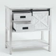 thumbnail image 3 of White Wood Sliding Door Console Table, 3 of 5