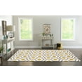 thumbnail image 6 of Geo Ranlyn Ivory 5x7 Handtufted Microfiber Geometric Area Rug Soft Feel, 6 of 7