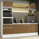 thumbnail image 2 of Cocina Integral 240cm Blanco/Marrón Diamante Madesa, 2 of 19