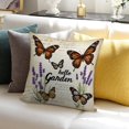 thumbnail image 7 of Pioneer Flower And Butterfly Pillow Covers,Pioneer Flower And Butterfly Throw Pillow Covers 18"×18" ,Living Room Sofa Couch Pillow Covers,Decorative Pillow Covers, 7 of 7