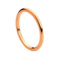 thumbnail image 2 of Women's Tungsten Carbide Wedding Band Ring 2mm Comfort Fit High Polish Rose Gold Tone Thin Classic Tungsten Ring, 2 of 3
