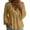 Khaki, variant on Babydoll Shirts for Women Cute Peplum Tops Classy Ruffle Trim V Neck Shirt Cozy Cotton Linen Tunic Top Loose Fit Long Sleeve Blouses