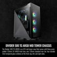 thumbnail image 2 of Thermaltake Divider 500 TG ARGB Computer Case, Black, 2 of 8