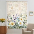 thumbnail image 3 of Spring Daisy Sheer Curtains 63 Inches Long, Elegant Pastoral Flowers Watercolor Light Filering Curtains, Breathable Simi Curtain Privacy Drapes for Living Room Bedroom Lightweight Window Treatment, 3 of 9