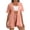 Orange, variant on Busydd Two Piece Sets for Women Casual Comfy Solid Color Travel Outfits for Women Short Sleeve Cardigans and Shorts Womens Loungewear Set