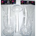 thumbnail image 1 of Plastic Punch Bowl Ladles - 12 Inch Clear Ladle 6 Oz Capacity (3 Pack), 1 of 1