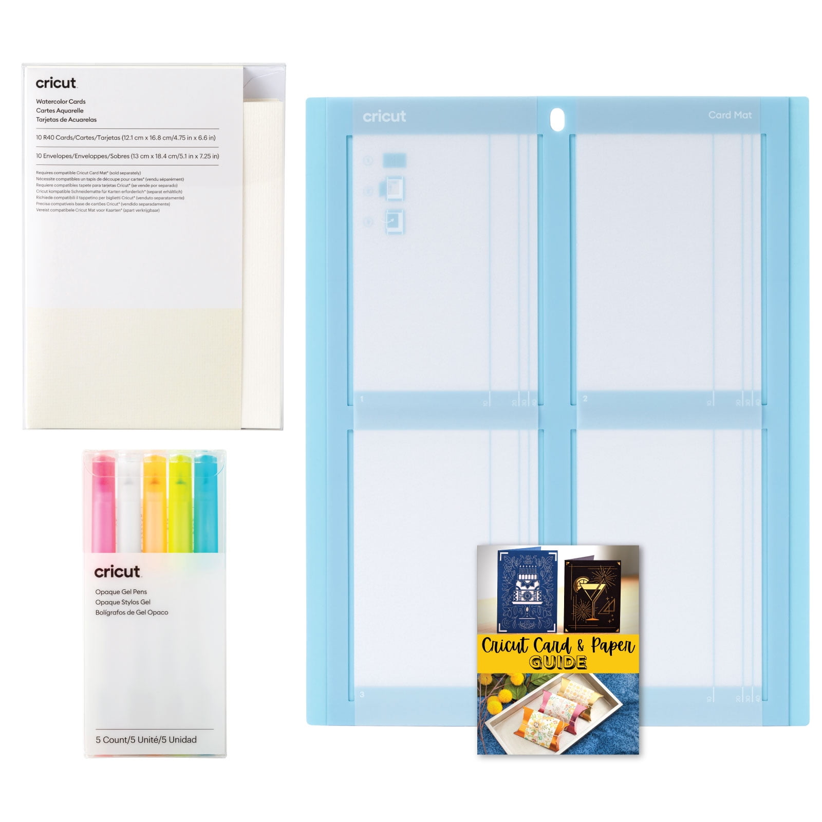 Cricut Cutaway Cards Pastels Sampler Double Pack with Cricut Card Mat