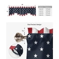 thumbnail image 6 of Tie Up Valance Curtain for Kitchen,Independence Day Patriotic Stars on Blue Rod Pocket Short Curtains Adjustable Tie-Up Shade Valances,Red White Stripes Border Window Treatment for Bathroom Bedroom, 6 of 7