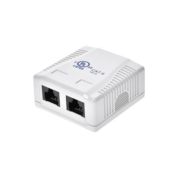 Surface Mount Box Cat6 Double (7093)