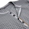 thumbnail image 4 of Mens Henley Shirt Gym Clothes Slim Fit T Shirt Workout Short/Long Sleeve Athletic Tshirt True Classic Casual Tee Pullover T-Shirt Tops, Gray&XL, 4 of 6