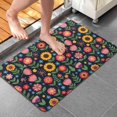 thumbnail image 4 of Pioneer Flower Floral Print Pattern Bathroom Rugs Mat, Non Slip Microfiber Bathroom Rug with Rubber Backing, Soft Mats for Bathroom Floor Tub Shower, 20"x32", 4 of 5