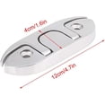 thumbnail image 5 of Crampons de Bateau avec Attaches Marines, Crampons Pliants en Acier Inoxydable, Rabattables, 4-1/2 Pouces, 5 of 5