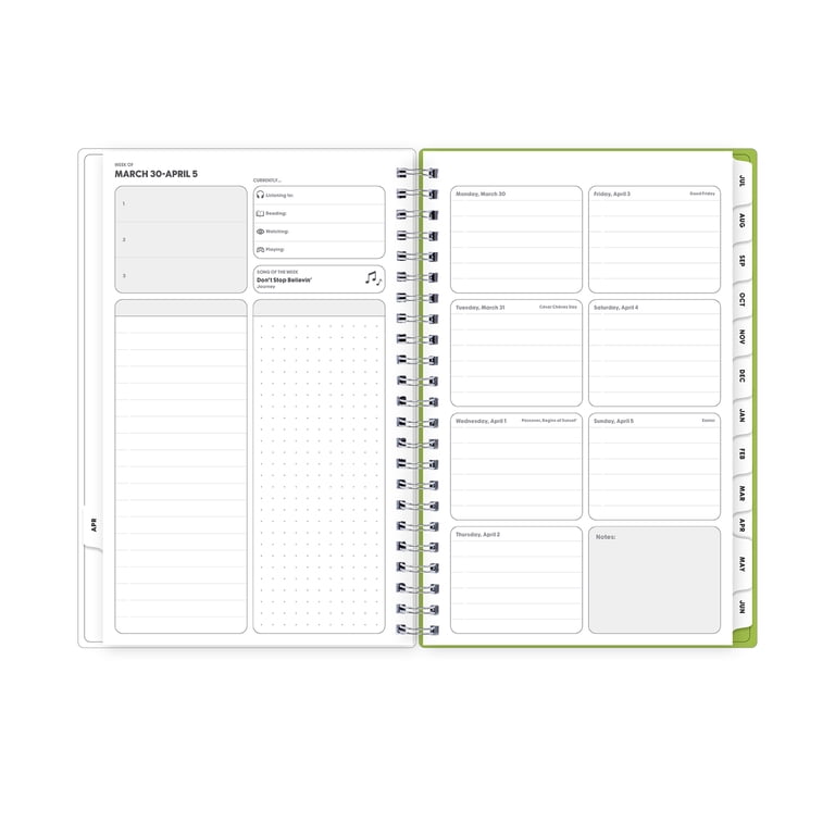 Blue Sky Gen Z Monthly Weekly Planner, 5