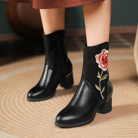 

Gubotare Boots For Women Women s Howser Quilted Cozy Ankle Boot Black 8.5