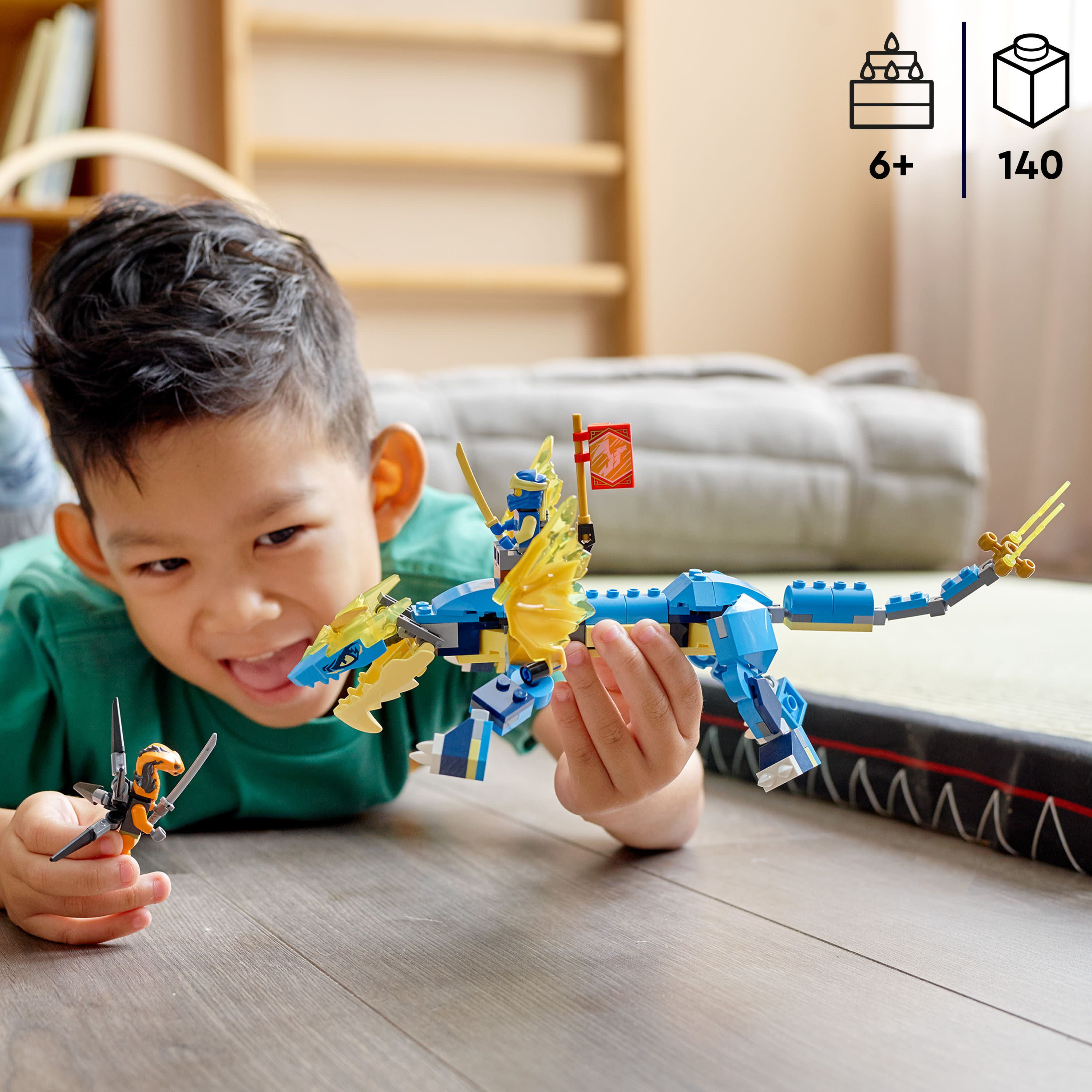 Amazon.com: LEGO® NINJAGO® Jay's Thunder Dragon EVO 71760