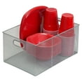 thumbnail image 2 of YBM Home Wire Mesh Storage Basket Organizer with Handles, Stainless Steel, Medium, 2 of 5
