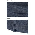 thumbnail image 6 of COSFO Men's Sweaters Knitted Argyle Fall V Neck Cardigan Long Sleeve Outwear with Pockets Button Down Loose Fit Long Sleeve Sweaters, 6 of 6