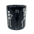 thumbnail image 3 of Way To Celebrate Halloween Black Dancing Skeleton Stoneware Mug Set, 2-Pack, 18.7 oz, 3 of 4