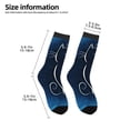 thumbnail image 2 of Fuzoiu Cat Sketch Print Kids Socks For Boys Girls,Grip Crew Socks with Non Slip,Lightweight Stretch Crew Socks,Toddlers Crew Boot Socks, 2 of 5