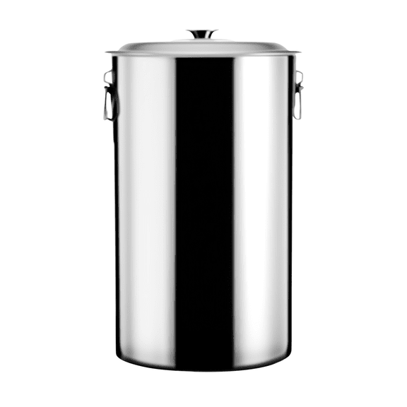 WeiLaiKeQi Stainless Steel Bucket with Lid Practical Water Barrel for BBQ Party Picnics