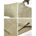thumbnail image 4 of Women's Oversized Sweaters Batwing Sleeve Mock Neck Jumper Tops Chunky Knit Pullover Sweater, 4 of 8