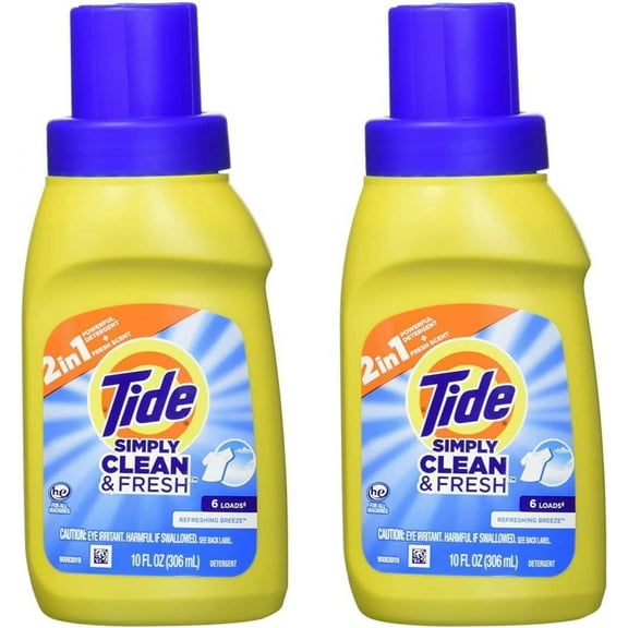 Travel Size Tide 10oz Refreshing Breeze Laundry Detergent (Pack of 2)
