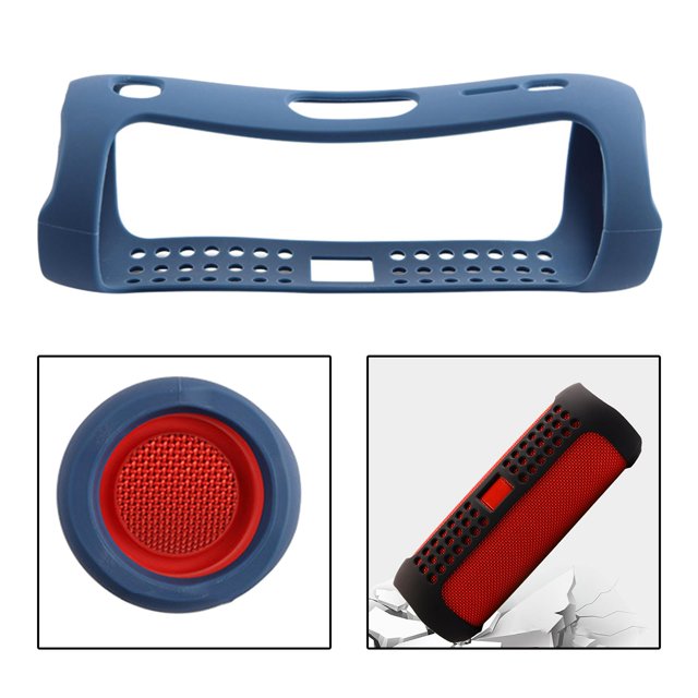 Funda de silicona , resistente , portátil, inalámbrico, , 5, funda de silicona, funda protectora, portátil, Azul Hugo Caja de altavoces