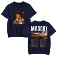 thumbnail image 1 of T-Shirt Maddox Batson Road To Indio Tour 2025 Femmes Hommes Décontracté Col Rond Manches Courtes Mode Tee, 1 of 2
