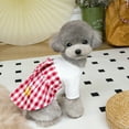 thumbnail image 7 of GASTROPOD Dog Dresses for Small Dogs Girl,Polyester Small Dog Costume,Easy Wear with Plaid Dog Dresses,Red,L, 7 of 7