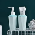 thumbnail image 2 of iMucci 4 Piece Modern Home Bathroom Accessories Set Wash Kit Blue Soap Dispenser Toothbrush Holder Mouthwash Cup Soap Dish, 2 of 7