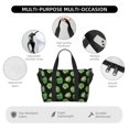 thumbnail image 3 of Travel Duffle Bag green Bell Pepper Print Travel Tote Bags Carry on Luggage Waterproof Weekender Bags with Top Handle Adjustable Shoulde Strap for Travel Gym, 3 of 5
