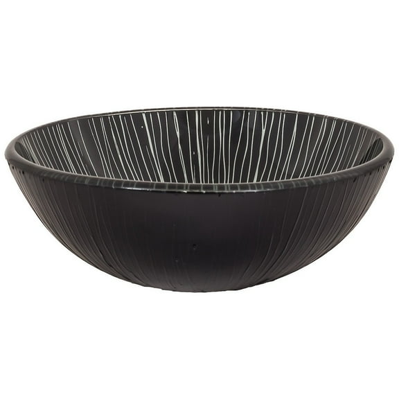 Novatto NOHP-G023 16.5 x 5.5 in. Godere Glass Vessel Bathroom Sink