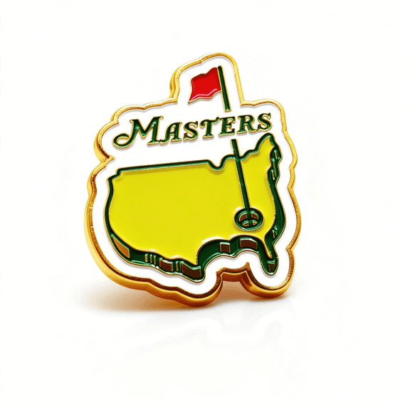 Masters Tournament Golf Pin National Golf Course Souvenir Enamel Pin Golf Course Pin Augusta National Golf Club logo Merchandise Badge Limited Edition Metal souvenirs