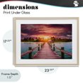 thumbnail image 4 of Stupell Industries Tropical Peaceful Sunset Over Pier Birch Framed Print Under Glass, 23 x 17, by LSR Design Studio, 4 of 8