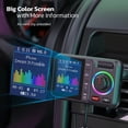 thumbnail image 2 of Transmisor FM Bluetooth Nulaxy KM28 con pantalla a color y QC3.0, 2 of 8