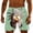 Green, variant on Ynynloco Mens Swim Trunks Cartoon Print Drawstring Stretch Quick Dry Lined Funny Beach Poo with Pockets