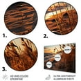 thumbnail image 3 of Designart "Meadow Dawn Seashore" Nautical & Beach Metal Art Living Room, 3 of 5