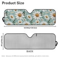 thumbnail image 5 of HUIACONG Bee Daisy Sun Shade Windshield Compatible with 2007-2024 Wrangler Rubicon Sahara TJ JK JKU 2 & 4 Door Car Sun Shade Sun Visor Protector Keep Your Vehicle Cool, Silver, 5 of 6