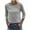 Light grey, variant on Dellytop Women O-Neck 3/4 Sleeve Solid Casual Basic T Shirt