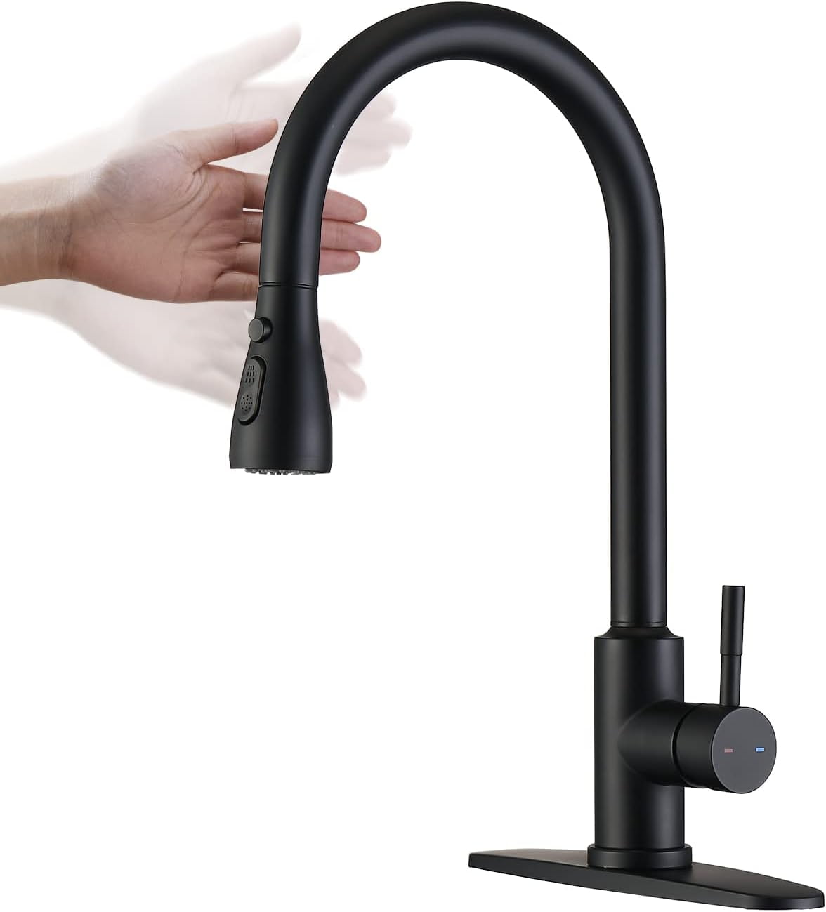 CES Touch Activated Kitchen Faucets with Pull Down Sprayer,Single Handle Smart Faucet for