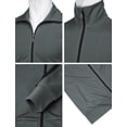 thumbnail image 5 of H2H Mens Active Slim Fit Track Lightweight Jacket Zip-up Long Sleeve Training Basic Designed CHARCOAL US 3XL/ASIA 4XL (CMOJA134), 5 of 6