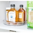 thumbnail image 6 of iDesign Linus Lazy Susan Turntable Spice Organizer Rack for Kitchen 9", Clear, 6 of 9