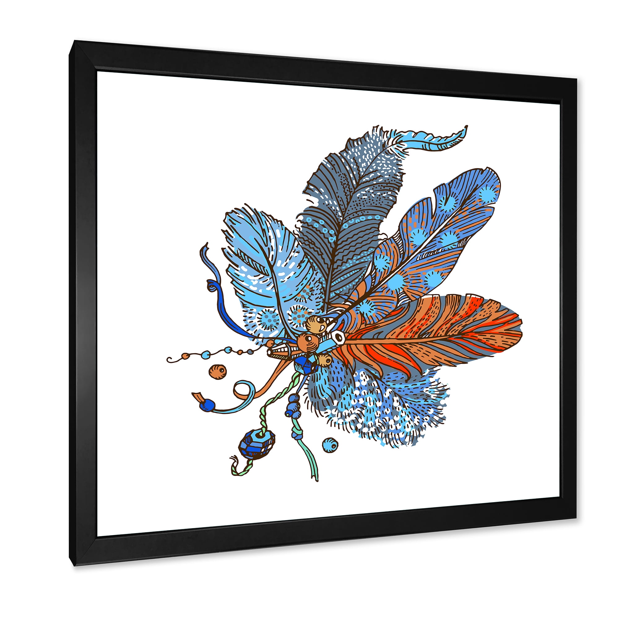 Designart 'Ethnic Boho Art Design' Bohemian & Eclectic Framed Art Print
