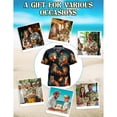 thumbnail image 6 of Netecom The Fox In The Starlight Edition Hawaiian Shirt for Men, Button Down Summer Beach Short Sleeve, Sizes S-5XL, 6 of 6