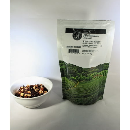 Strawberry Shortcake Almond Tea - Boston tea company wild strawberry loose herbal tea blend 4oz