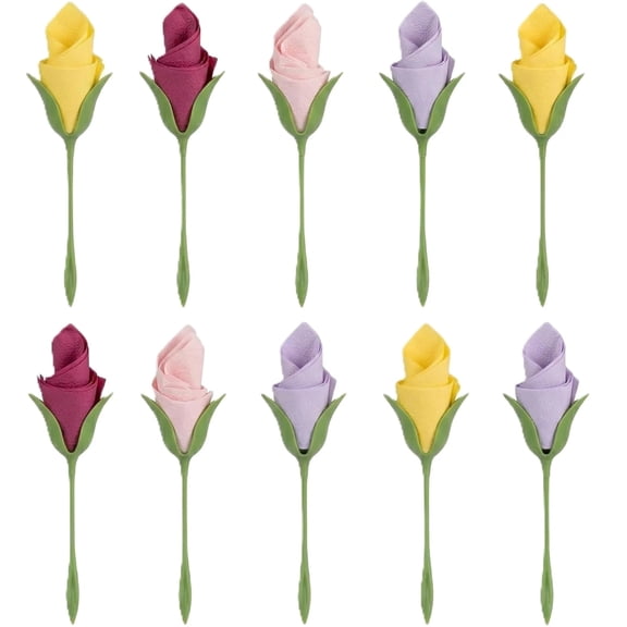 Rose Napkin Holder 10 Pack Napkin Flower Maker Romantic Table Decor Wedding Party