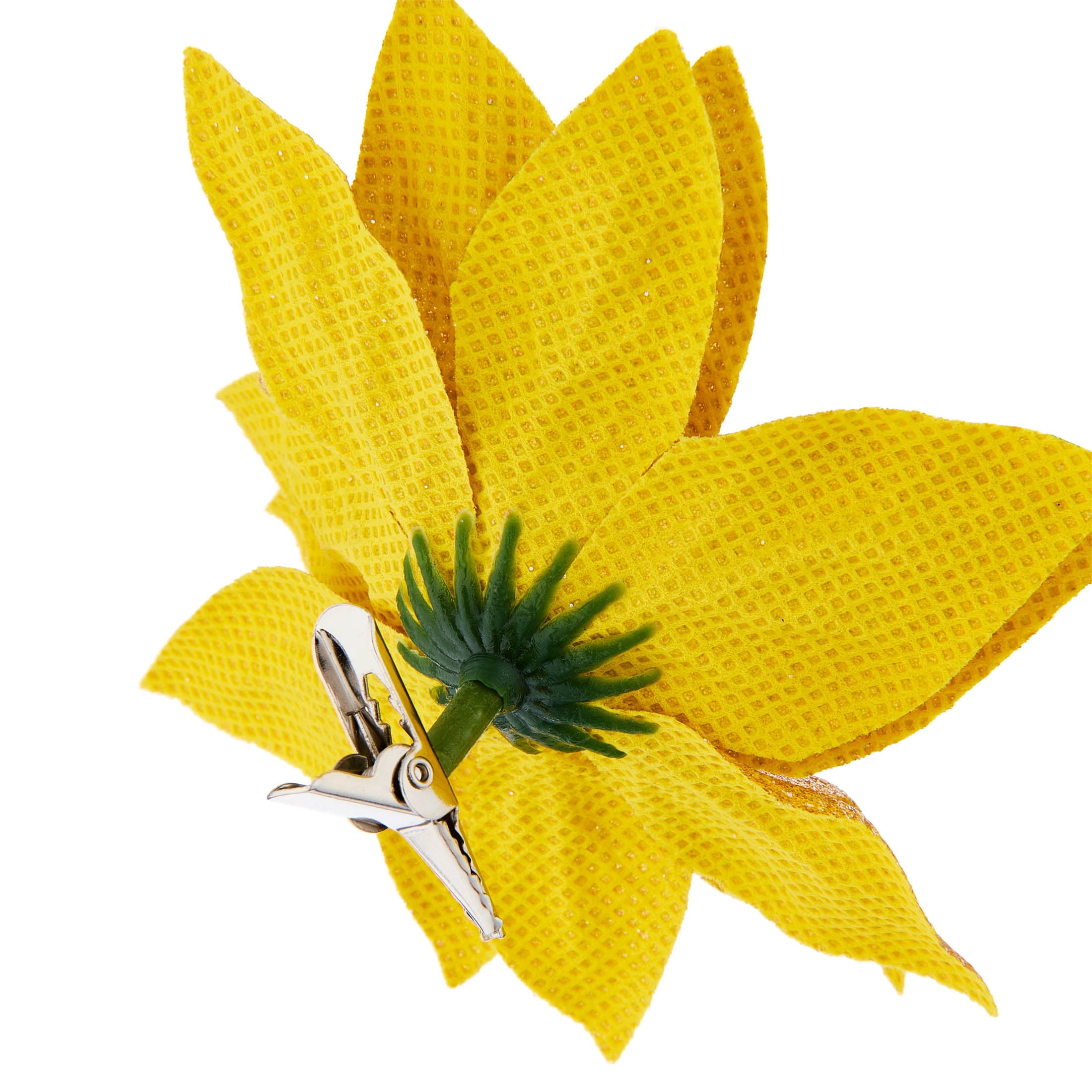 Gold Poinsettia Christmas Clip Ornament, 4", by Holiday Time