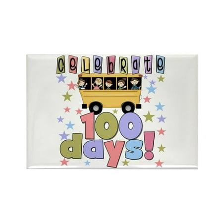 

CafePress - Celebrate 100 Days Of School - Rectangle Magnet 2 x3 Refrigerator Magnet